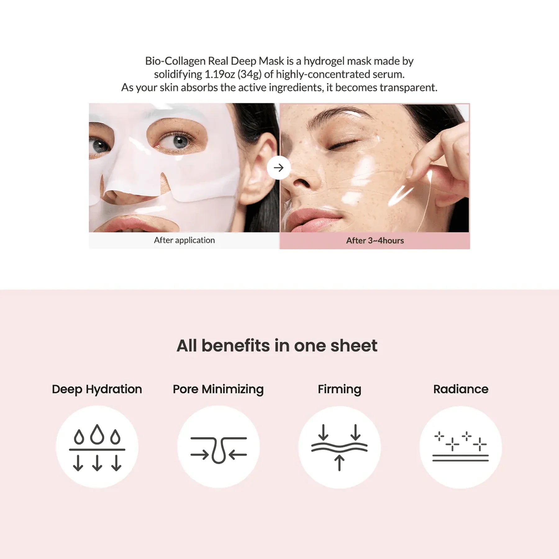 4 Pack | Collagen Face Mask