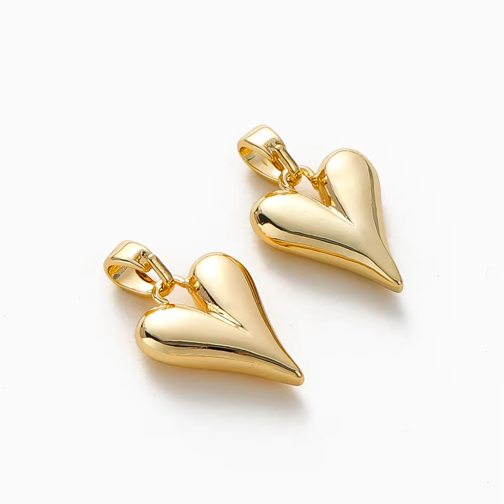 18k Gold Hearted Earrings
