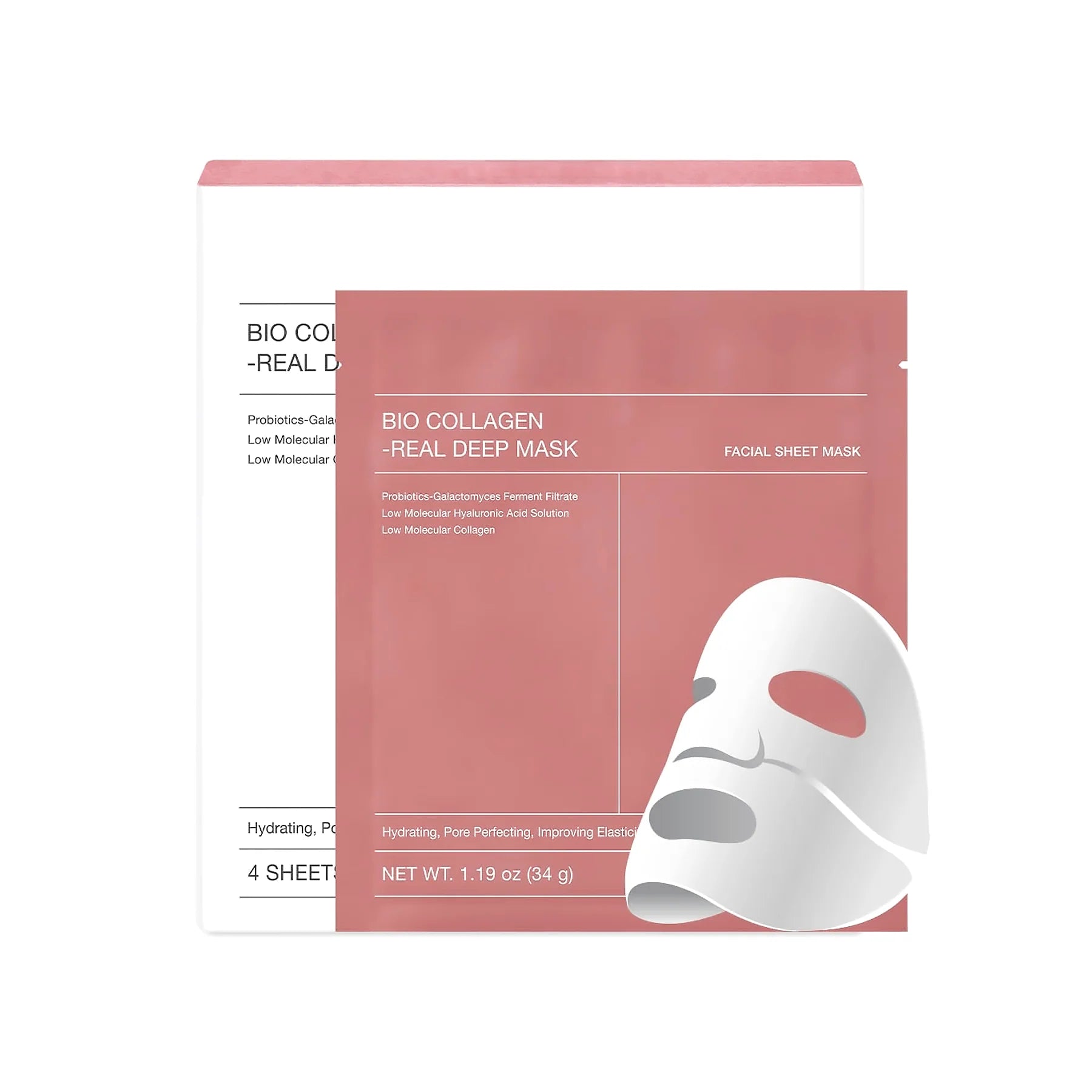 4 Pack | Collagen Face Mask
